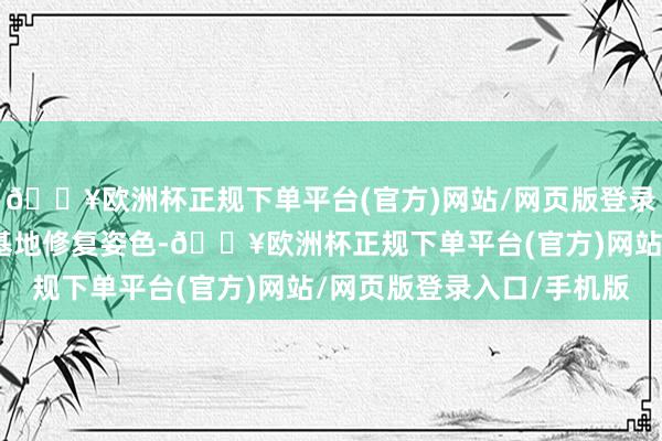 🔥欧洲杯正规下单平台(官方)网站/网页版登录入口/手机版通过这次基地修复姿色-🔥欧洲杯正规下单平台(官方)网站/网页版登录入口/手机版